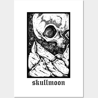 Skull Moon Posters and Art